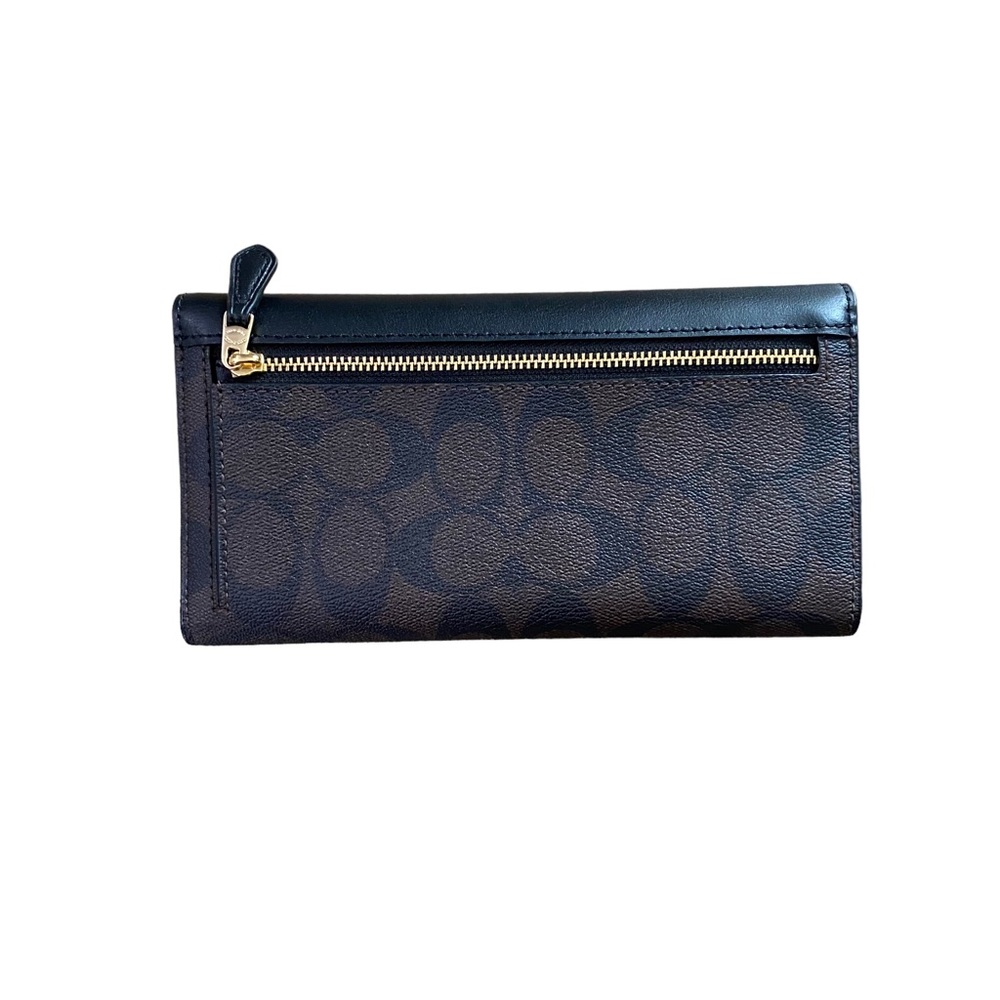 Coach Signature Lillie Carryall and Wallet Set Brown and Black NWT - Picture 7 of 10